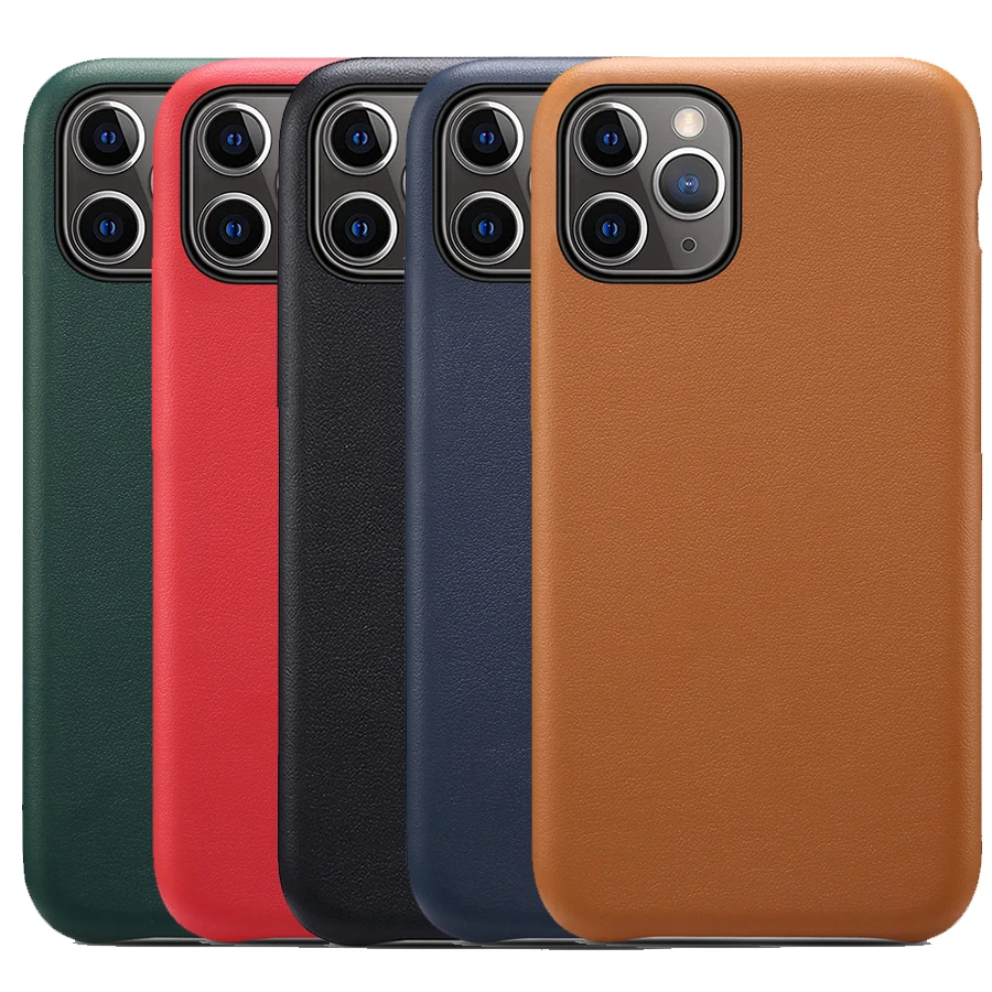 Оригинальный официальный кожаный чехол для телефона защитный противоударный Apple