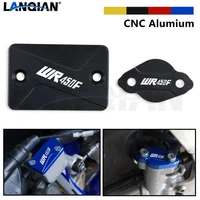 for yamaha wr450f motorcycle aluminum front rear brake fluid reservoir cap cover wr 450 f wr 450f 2004 2015 2012 2013 2014