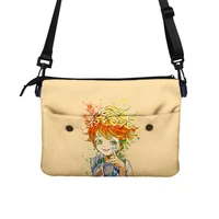 the promised neverland single shoulder 3d printing crossbody bag anime soft mini handbag japanese women kawaii travel style