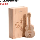 Карта памяти JASTER для гитары, деревянная, 16 ГБ, 32 ГБ, 64 ГБ, флеш-накопитель USB 3,0 Гб, подарок на свадьбу, 128