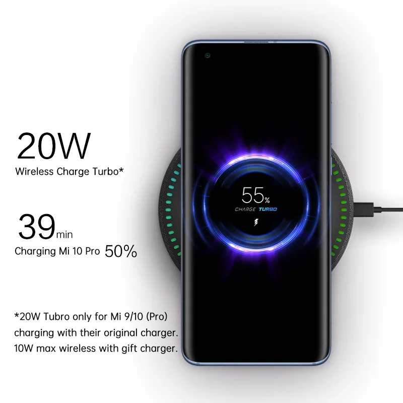 Беспроводное зарядное устройство ZMI Bluetooth 9/10 (Pro) 20 Вт с зарядным устройством в