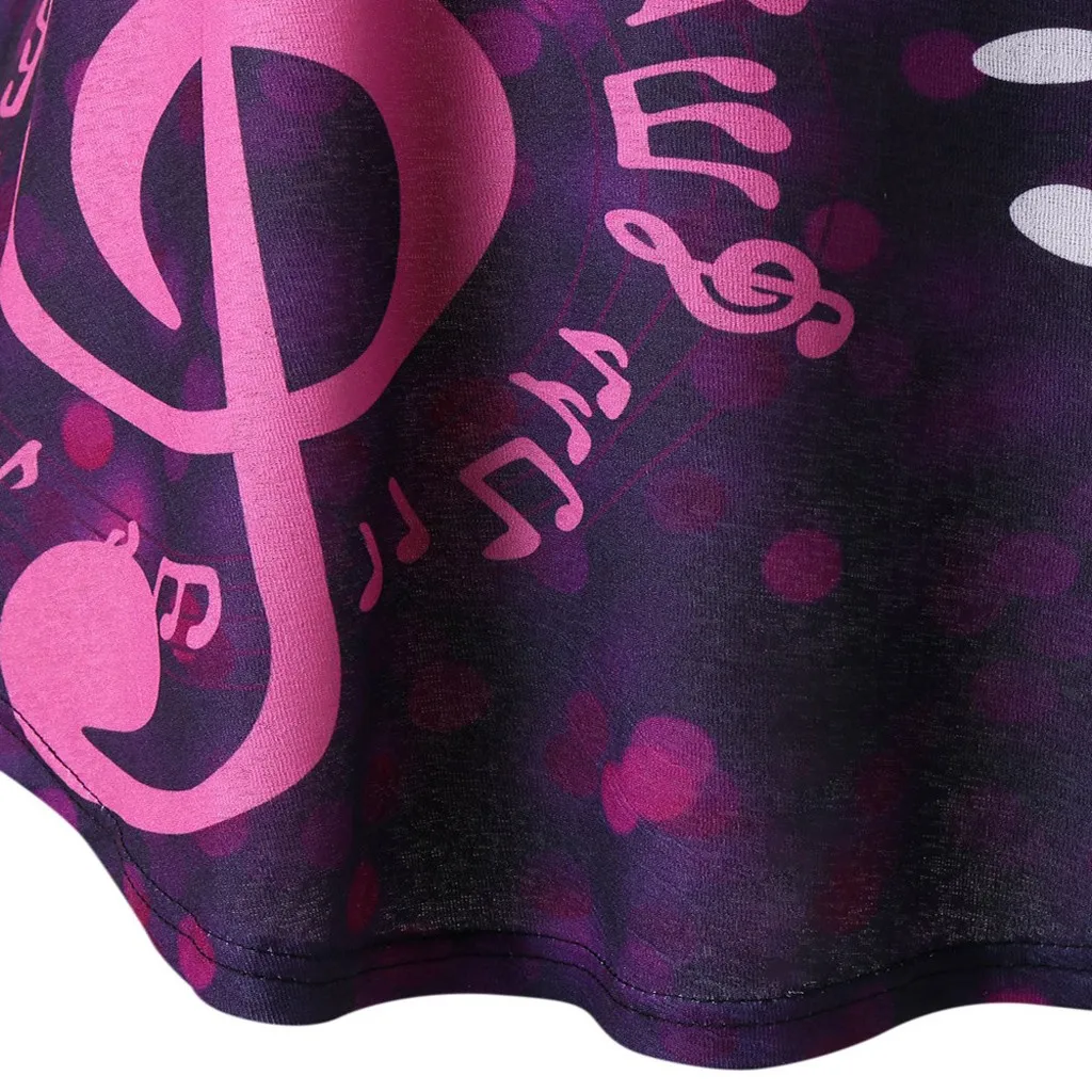 Женская летняя рубашка с коротким рукавом и принтом музыкальных нот|Рубашки| |