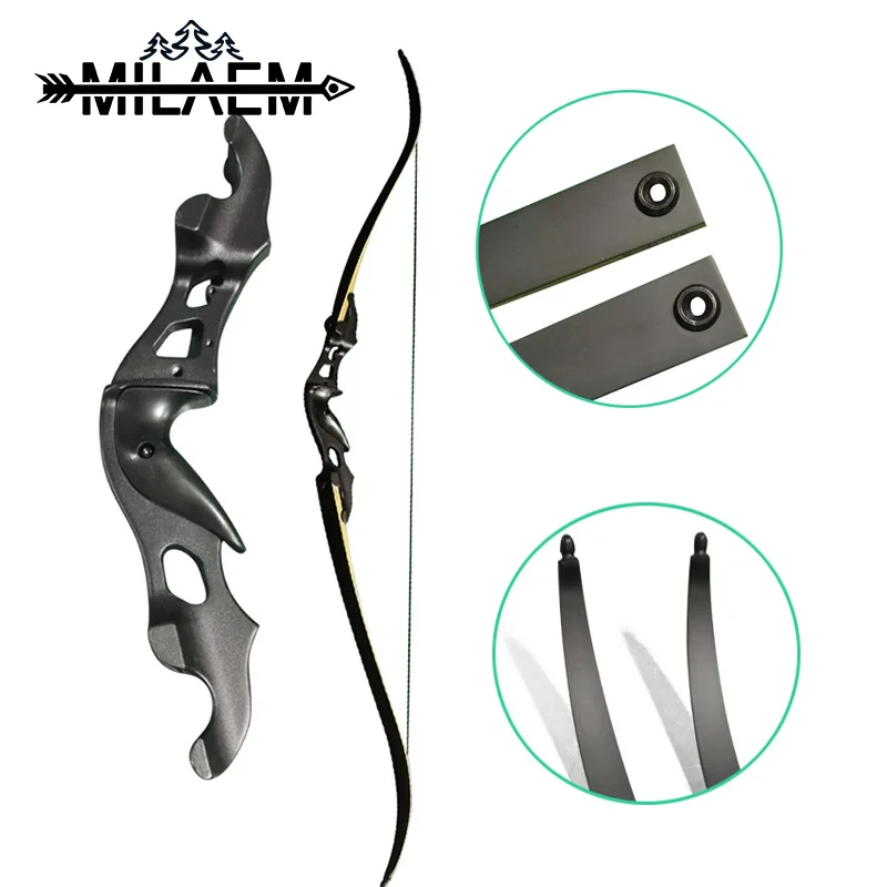 

58 inch 20-55 lbs Archery Recurve Bow for Shooting With Aluminum Alloy Bow Riser Laminated Bow Limb Outdoor Hunting Accessories