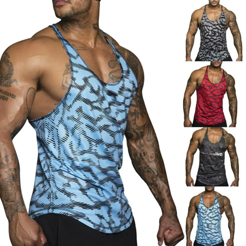 Мужская майка без рукавов для спортзала футболка спортивный жилет фитнеса и
