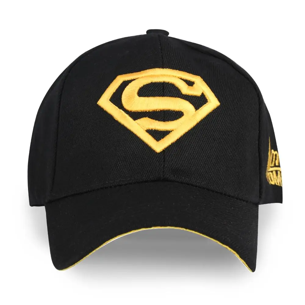 Бейсболка мужская с вышивкой Супермена Snapback Trucker головные уборы Женская Черная