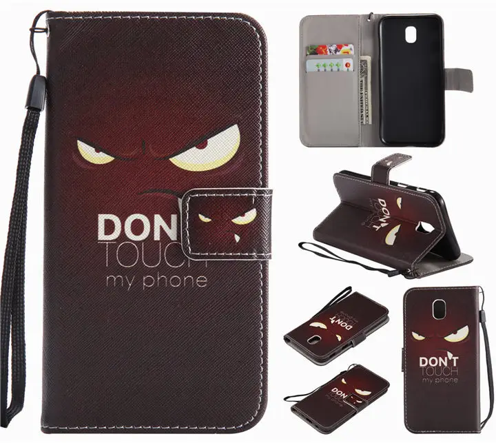 Eyes Милый кожаный чехол с откидной крышкой для Funda samsung Galaxy S8 Plus S7 S6 Edge J3 J5 j7 чехол для девочек с медведем и леопардовым принтом чехол-кошелек P06F - Цвет: Eyes