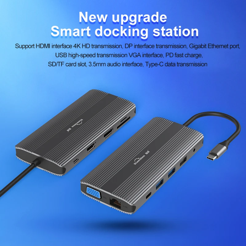 Blueendless Multi USB 3.0 HDMI DP адаптер для сплиттера 3 порта Тип C концентратор VAG 0 Для MacBook Pro