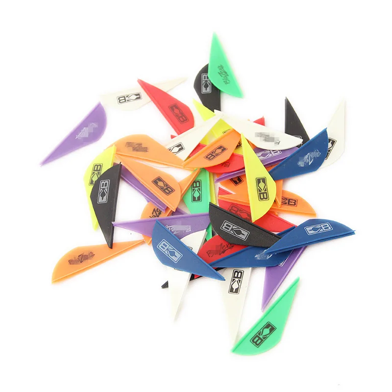 

8 Colors Available 60pcs Arrow Feather Plastic Vans Plumage 1.75 Inch for Arrow Archery DIY Fletching Arrow Vanes