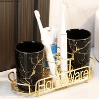 couple mouth cup set brushing cup creative household electric toothbrush holder ceramic toilet cup bathroom decoration modern