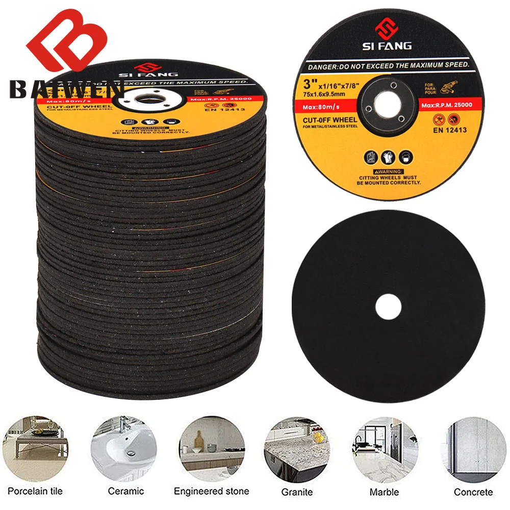 

75mm 3Inch Dremel Metal Cut Off Wheel Stainless Steel Power Wheel Cutting Disc Resin Fiber Circular Saw Blades Hand Accessories