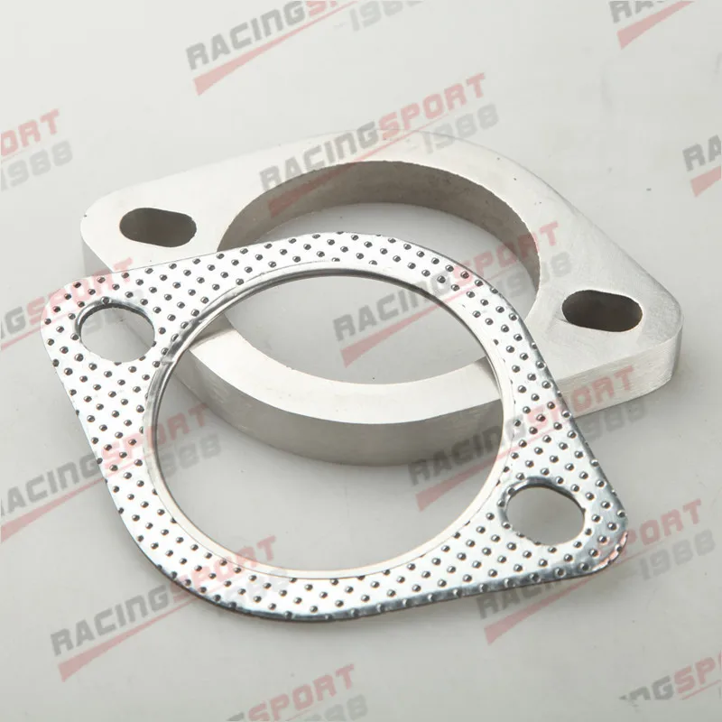 

3.5" 2-Bolt 304 Stainless Steel Exhaust Downpipe Flange + Exhaust Gasket