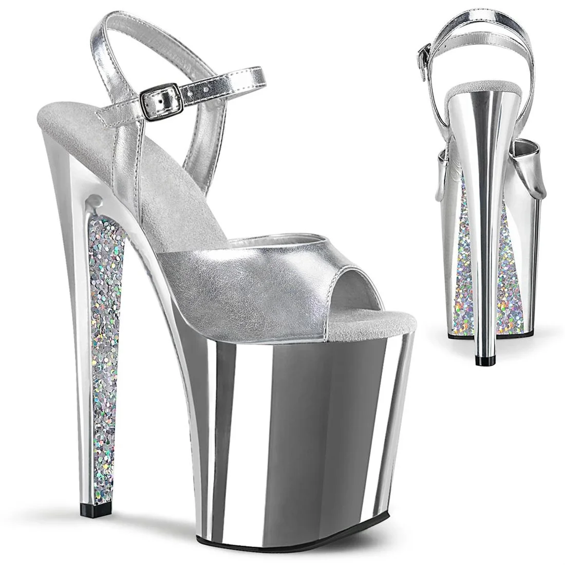 

2021 summer new high-heeled dance walking shoes 20cm high waterproof platform thin-heeled
