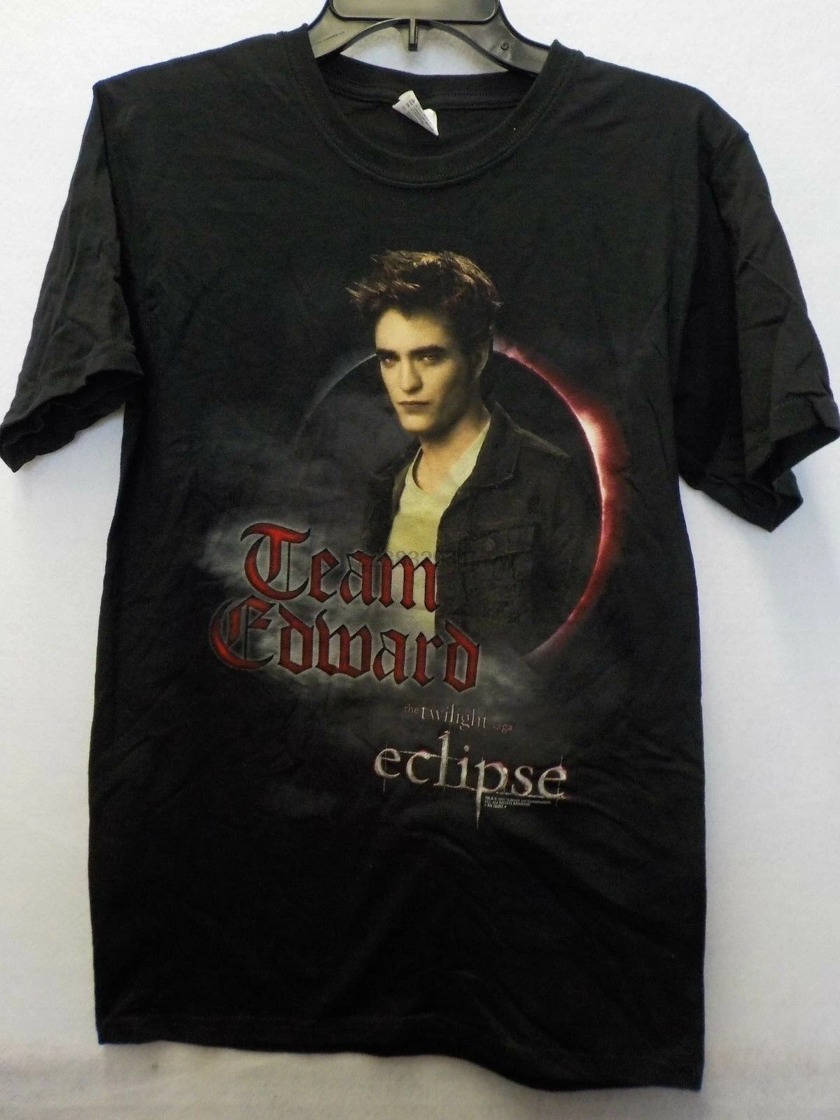 

MENS TWILIGHT SAGA ECLIPSE TEAM EDWARD BLACK GRAPHIC TSHIRT NEW #13435V