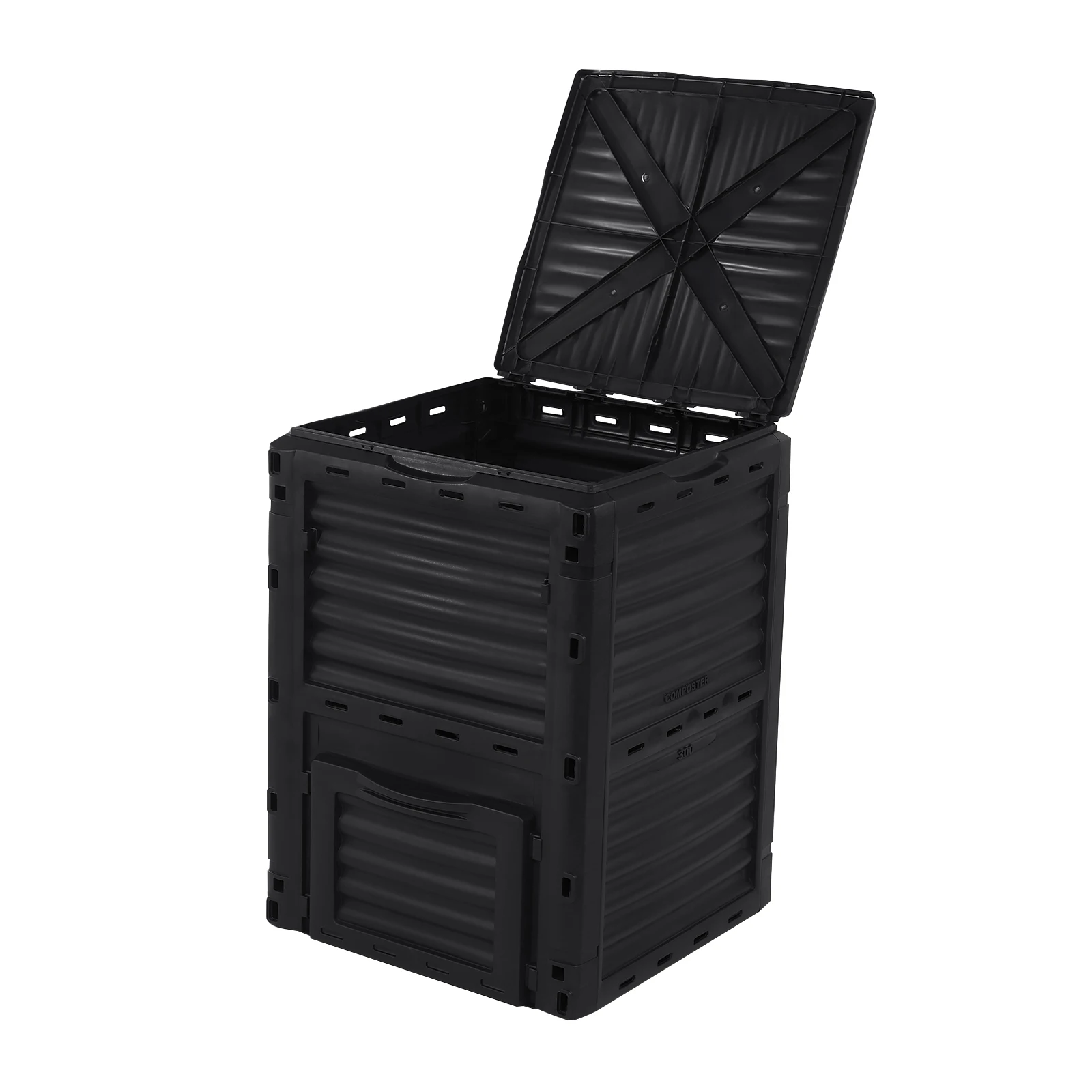 Yonntech-contenedor de abono de jard&iacute;n de 300L, Material libre de BPA, f&aacute;cil montaje, gran capacidad, creaci&oacute;n r&aacute;pida de suelo f&eacute;rtil-1