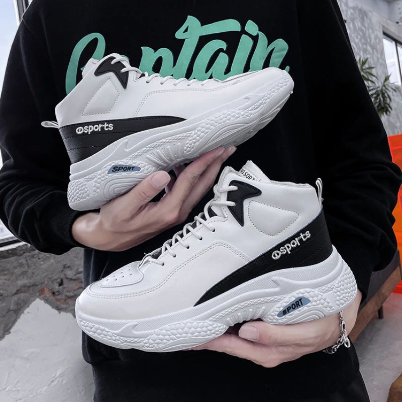 

Мужские высокие баскетбольные туфли, мужские легкие баскетбольные кроссовки с воздушной подушкой, Нескользящие дышащие уличные спортивны...