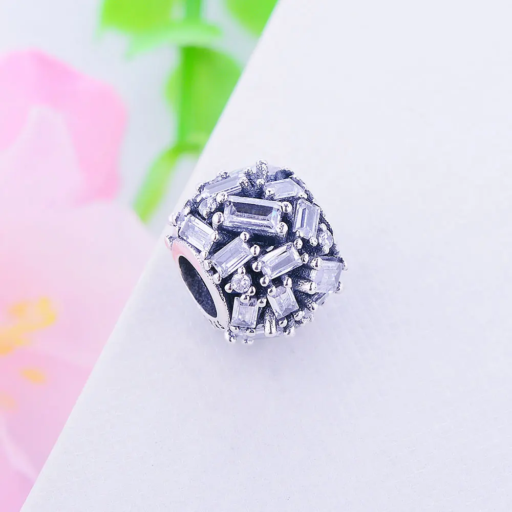 Шармы-бусины из серебра 2018 пробы с фианитом | Украшения и аксессуары