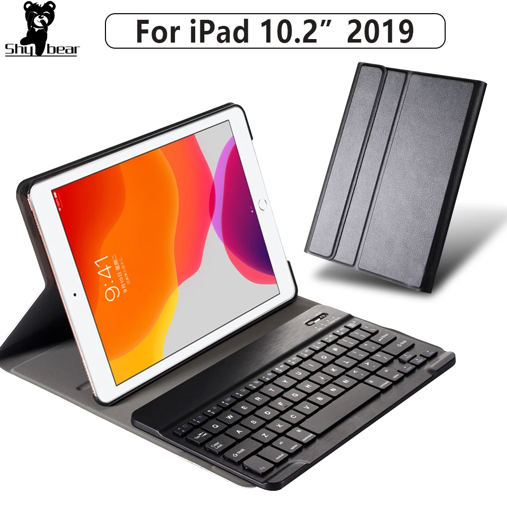 Чехол с клавиатурой для iPad 10 2 2019 чехол Apple 7 е поколение ПУ кожа беспроводная связь