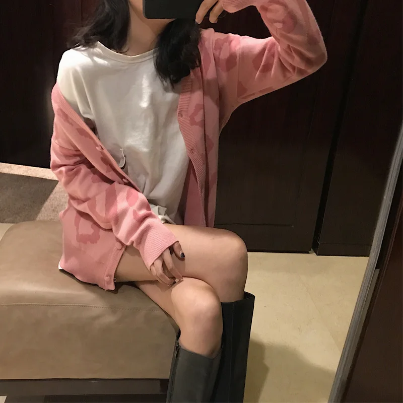 Возможно у Женский вязаный свитер розовая детская одежда с длинными рукавами