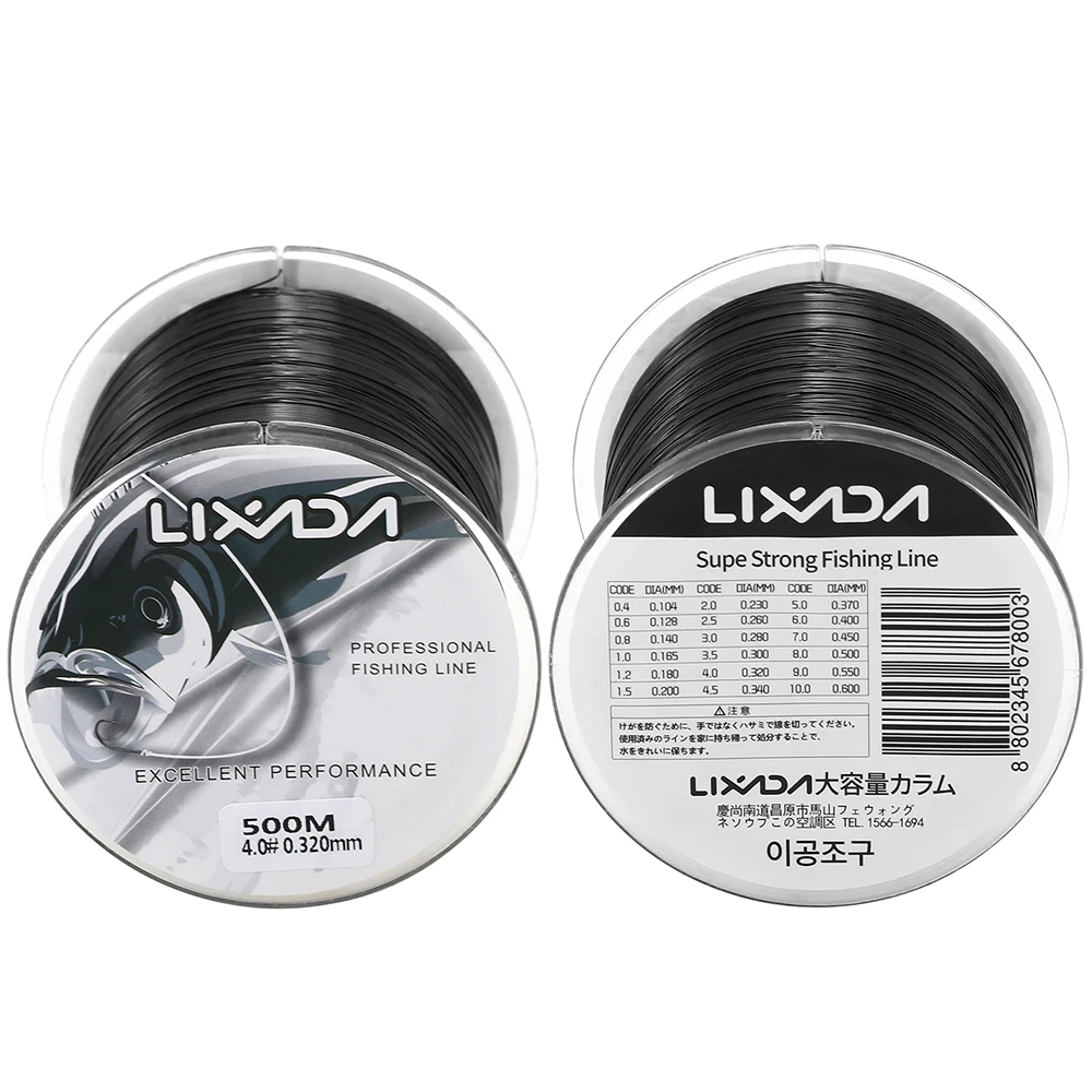 Lixada 500 м 0 8 нейлоновая рыболовная леска многонитевая прочная однонитевая для