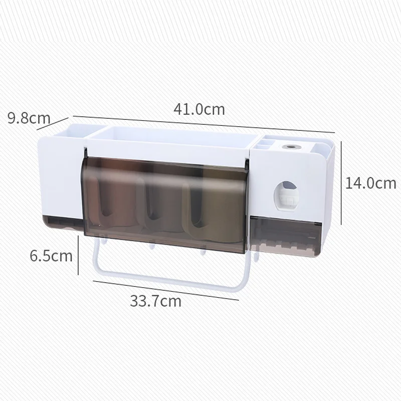 Настенный держатель для зубной щетки с чашками автоматический диспенсер пасты