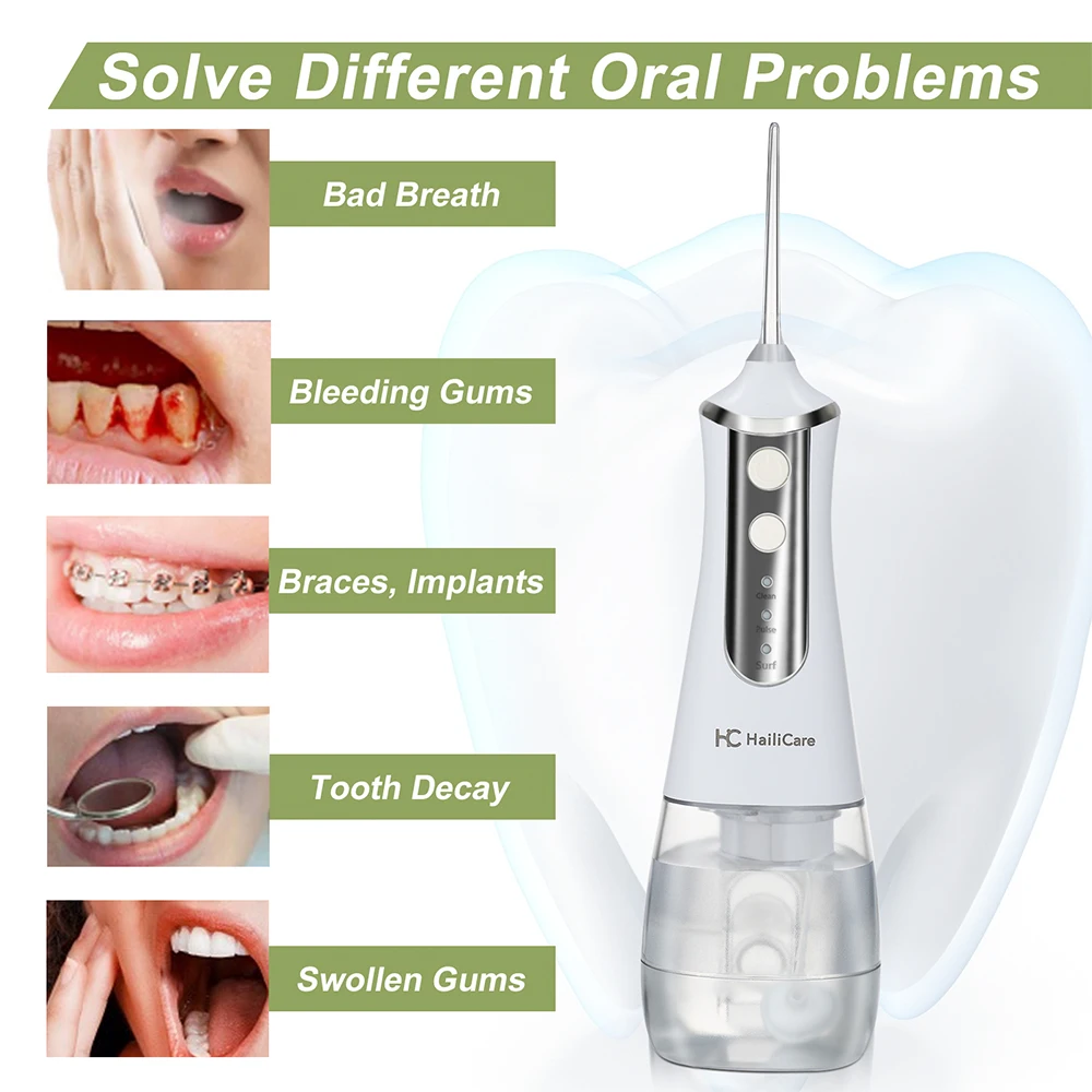 

Portable Water Flosser Dental Oral Irrigator Bucal for Teeth Whitening Cleaner Dental Water Jet Thread Blanchiment Dentaire