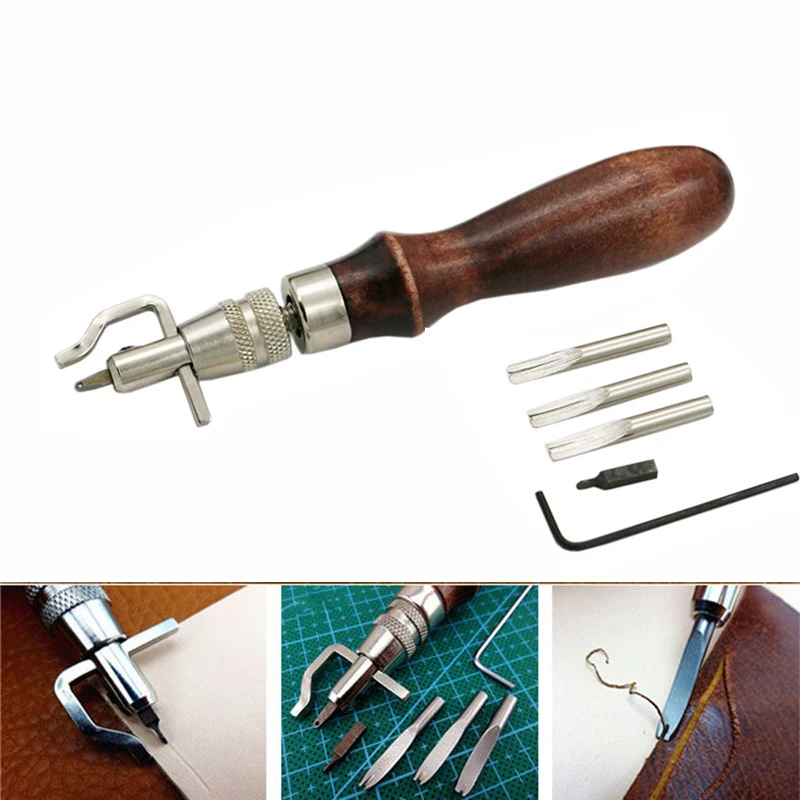 7 в 1 набор инструментов для рифления краев кожи|Пробойка| |