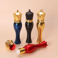 12 1mm redblueblackgold mermaid cosmetic lipstick tube empty queen crown lip balm bottle lip rouge refilllable container