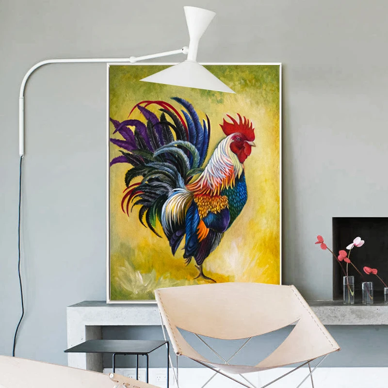 Абстрактная живопись маслом акварельные животные красочные картины на холсте с