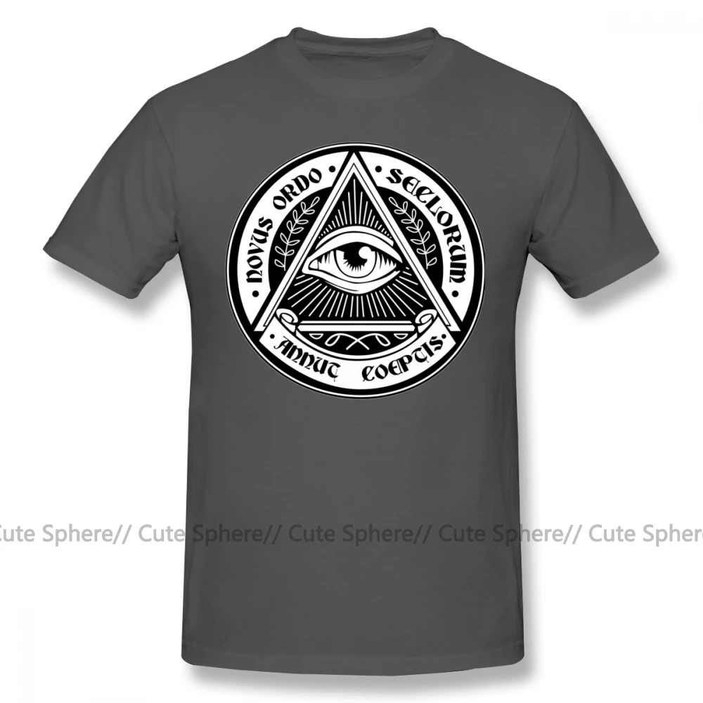 Illuminati футболка пляжная Милая футболка 6xl Мужская хлопковая футболка с короткими рукавами и принтом