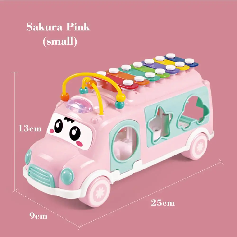 Пластиковые ксилофон автобус автомобиль музыкальный инструмент игрушка для