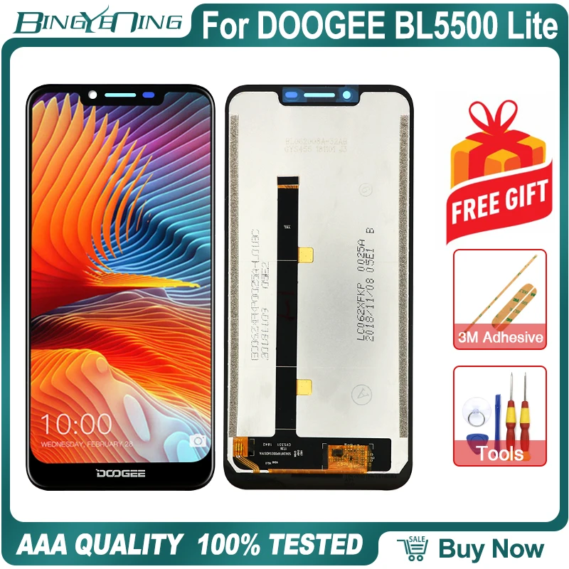 Новинка,, Для Doogee BL5500 Lite, ЖК-дисплей и сенсорный экран, дигитайзер с рамкой, модуль дисплея, аксессуары, замена