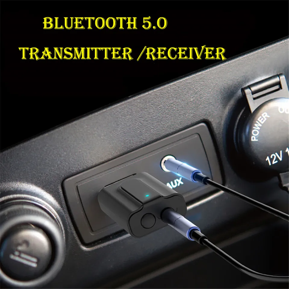 Bluetooth 5 0 аудио приемник передатчик 2 в 1 RCA 3 мм AUX Jack Hifi стерео USB беспроводной