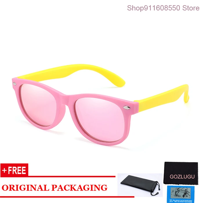 

Children's sunglasses children's polarized glasses glasses girls boys silicone children's baby safety glasses mirror GOZLUGU