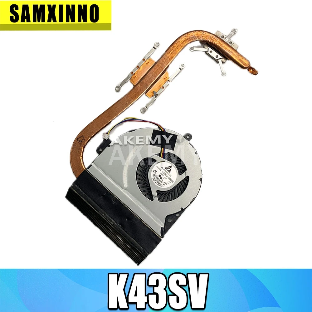 

CPU Cooler Radiator Heatsink Fan Fit For Asus A43 K43 X43 K43SV X43S K43SJ K43S K43SM X43S A43S laptop motherboard Fan