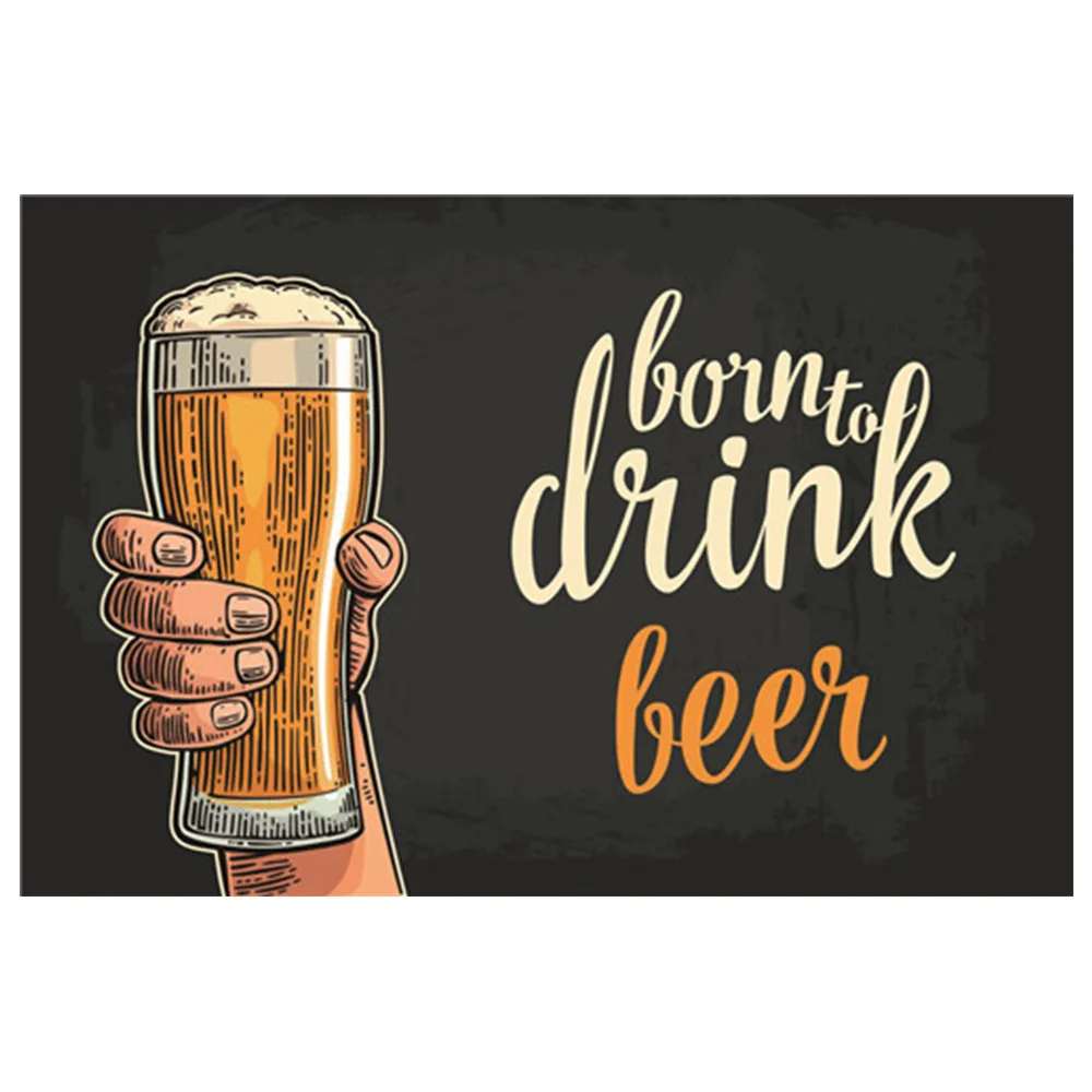 Винтажный металлический оловянный постер с пивом ретро табличка для бара