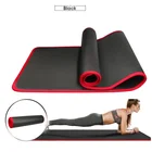 Сверхтолстые коврики для йоги размером 10 мм, 183 см x 61 см, нескользящий коврик для упражнений, коврики для фитнеса, пилатеса, тренировок, тренажерного зала с лентами