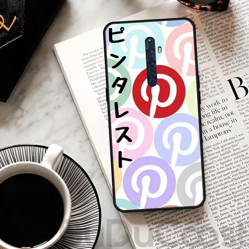 

Pinterest Logo Phone Case For Oppo A5 A9 2020 Reno2 z Renoace 3pro Realme5Pro