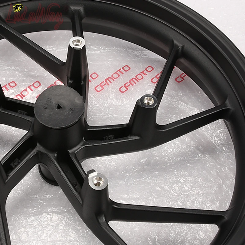 

Motorcycle Original 12 Inch Front Wheel Rim 70mm R17 Disc Install Aluminum Alloy For CFMOTO 250SR CF250-6 ,Bright & Dumb black