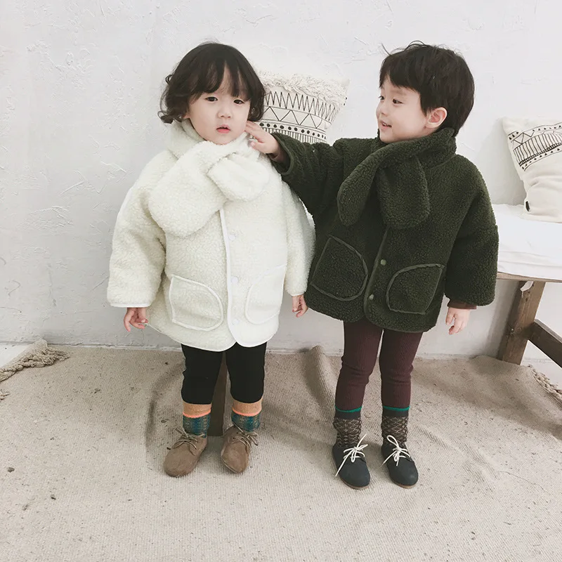 Зимнее Детское пальто новое поступление корейский стиль утолщенная модная