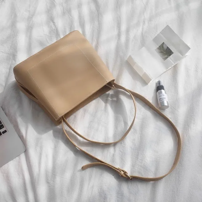 Новое поступление 2021 Женская винтажная сумка мешок через плечо из искусственной