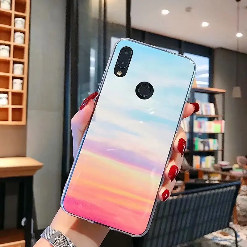 Для Xiaomi Mi 9 8 Lite Redmi Note 7 6 5 Pro Чехол IMD мягкий TPU Гладкий противоударный мраморный