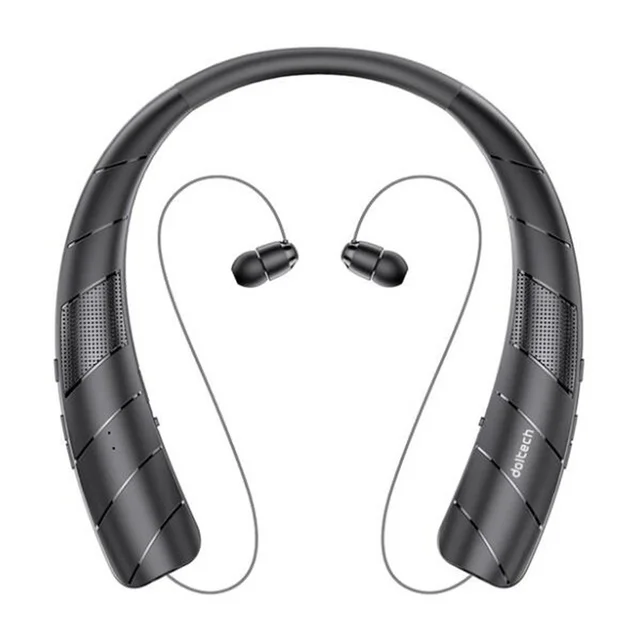 

Portable Neckand bluetooth earphone speaker 2 in 1 smart column surround sound wireless music sound bar for long working hours