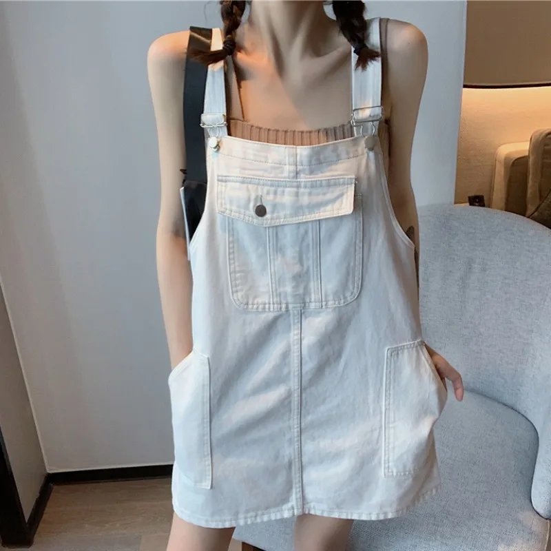 

Новые летние корейские джинсовые мини-платья в стиле High Street, женское модное милое винтажное платье на бретелях-спагетти, кавайная одежда дл...