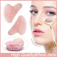 rose quartz roller natural jade massager for face gouache scraper face scraper facial roller slimming face lifting skin care