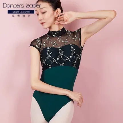 

Ballet Leotard For Adult Practice Costume Embroidery American Costume Siamese Gymnastics Competition Performance Costume