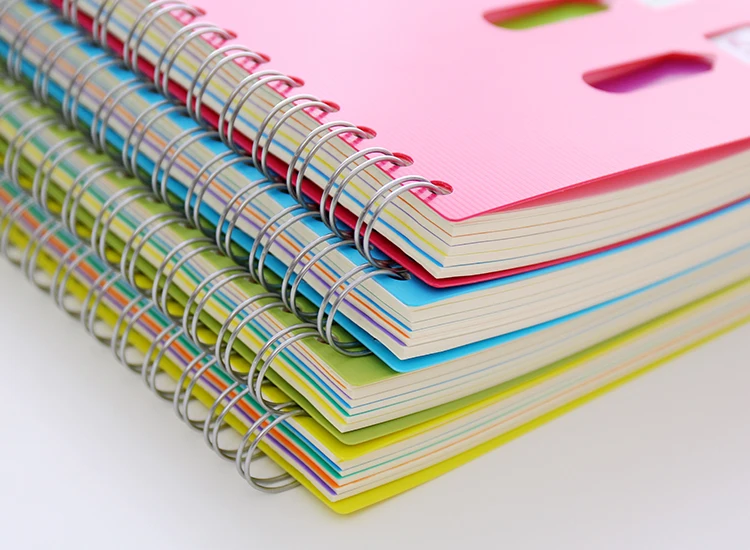 

Student Notebooks for Daily Dairy Thickened Color A5 Coil Notebook B5 Spiral Notebook Classification Student Portable Notebook