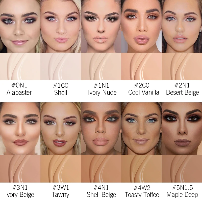 KIMUSE 24H Pro Matte Power Wear Foundation base maquiagem Макияж Профессиональный жидкий консилер