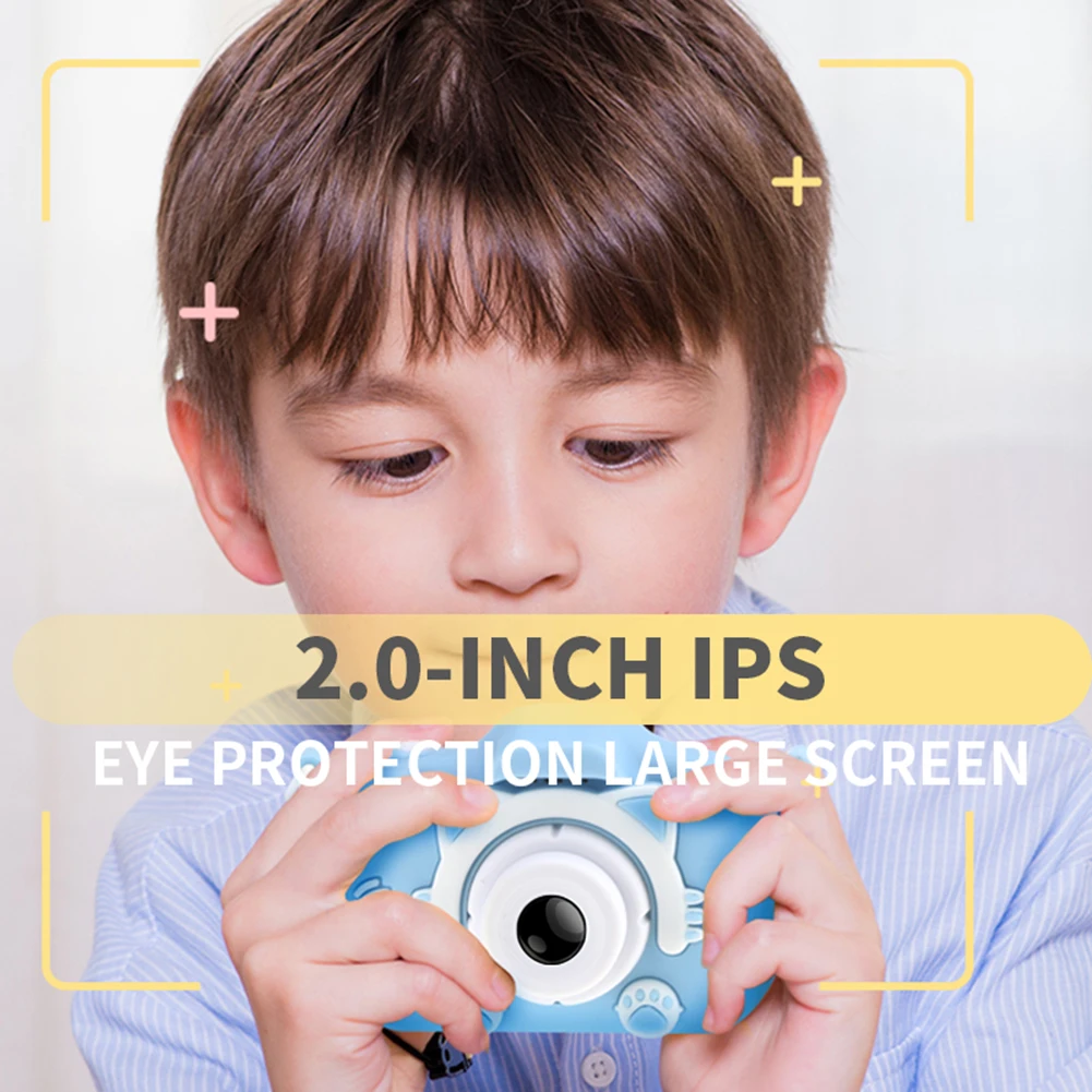 

Kids Birthday Cartoon Camera 2.0 inch HD Color Screen Video 12 MP Children Gifts for Children Early Learning Supplies