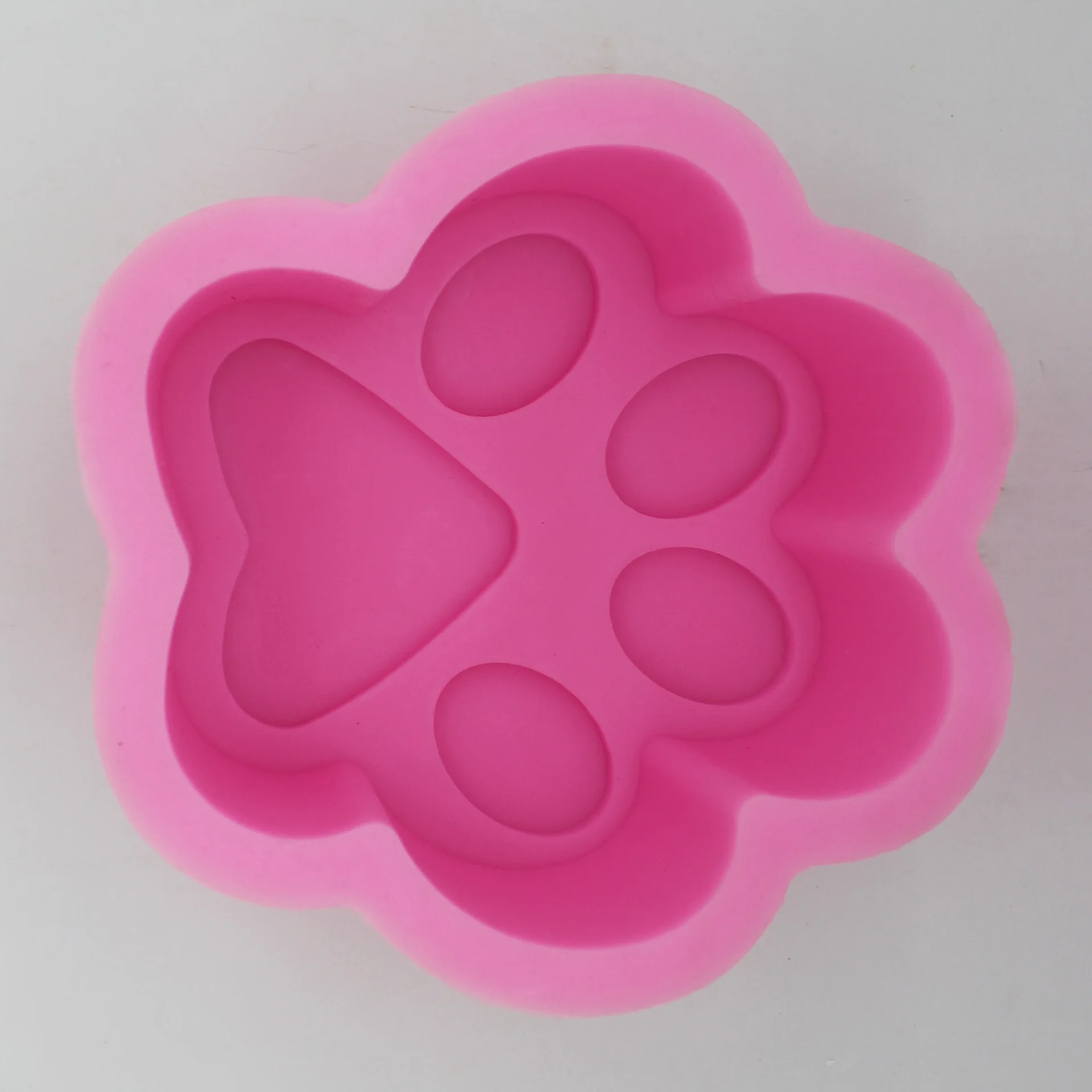 

3D DIY Mold Diamond Cat's Paw Shape Silicone Mold for Baking Cake Chocolate Fondant Soap Candle Molds for Pastry Pudding Jelly