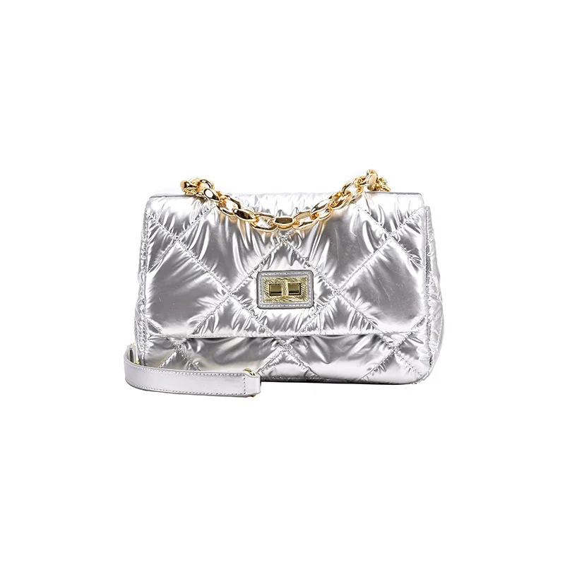 

Luxury Brand Bags For Women Fluffy Lattice Pattern Design Black Handbags Shoulder Ladies Winter Leather Chain Crossbody Purses